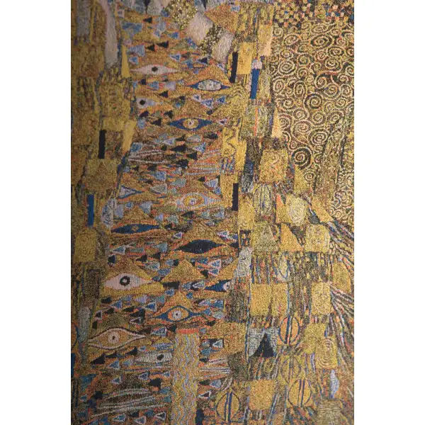 Lady In Gold by Klimt Belgian Tapestry Wall Hanging | Close Up 2