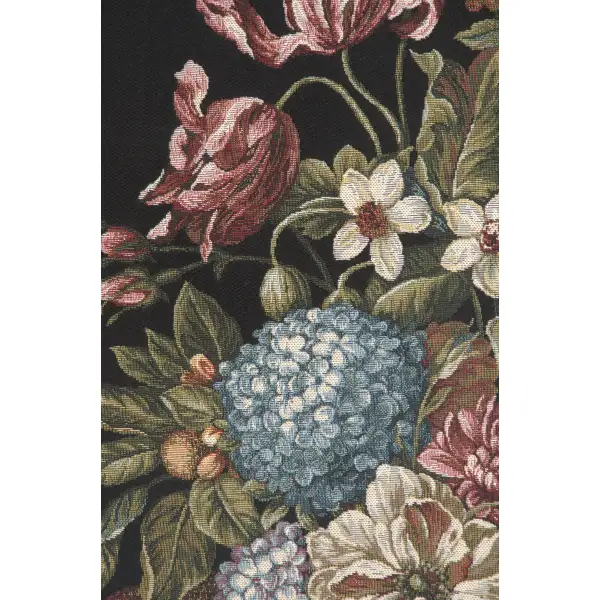 Floral Bouquet Thoughts Chenille European Tapestries | Close Up 1