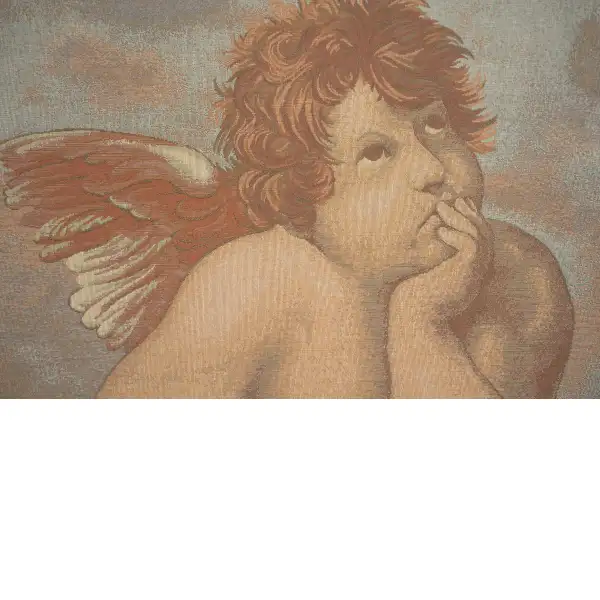 Raphaels Angel Left Italian Cushion | Close Up 2