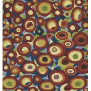Klimt Circles Belgian Couch Pillow | Close Up 1