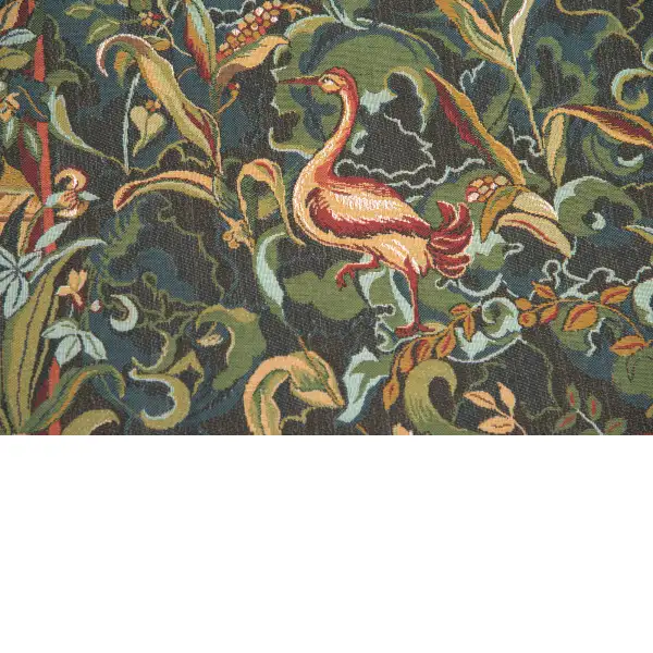 Animals Aristoloches Green French Wall Tapestry - 31 in. x 19 in. Cotton by Charlotte Home Furnishings | Close Up 1