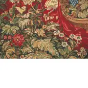 Castle In A Green Landscape Belgian Tapestry - 68 in. x 48 in. Cotton/Viscose/Polyester by Charlotte Home Furnishings | Close Up 1