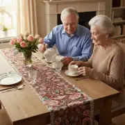 Roses and Birds II Red Decorative Table Mat | Life Style 2