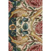 Roses and Birds II White Decorative Table Mat | Close Up 3