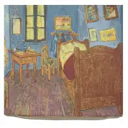 Van Gogh's La Chambre Belgian Cushion Cover - 18 in. x 18 in. Cotton/Viscose/Polyester by Vincent Van Gogh | Close Up 1