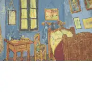 Van Gogh's La Chambre Belgian Sofa Pillow Cover | Close Up 3