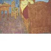 Van Gogh's La Chambre Belgian Sofa Pillow Cover | Close Up 4