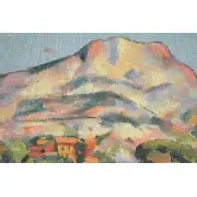 Mont Sainte Victoire Belgian Cushion Cover - 18 in. x 18 in. Cotton/Viscose/Polyester by Paul Cezanne | Close Up 3