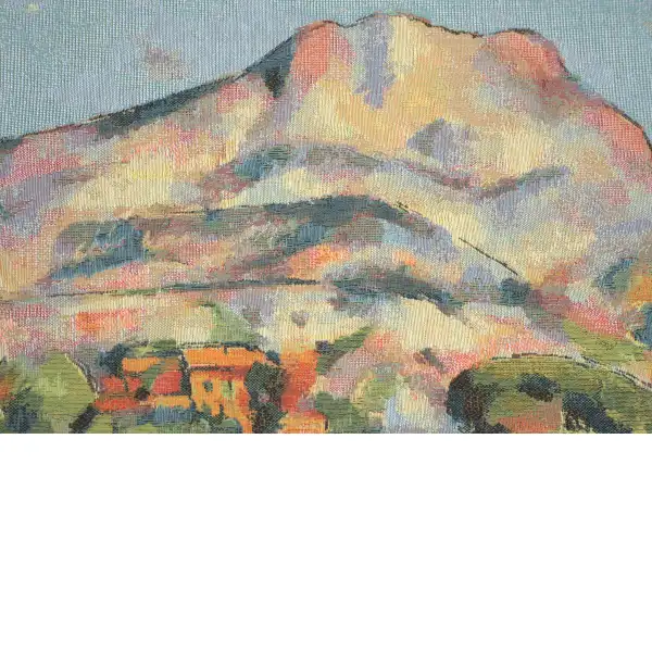Mont Sainte Victoire Belgian Cushion Cover - 18 in. x 18 in. Cotton/Viscose/Polyester by Paul Cezanne | Close Up 3
