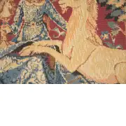 Medieval View Large Belgian Sofa Pillow Cover | Close Up 2