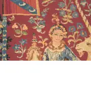 Medieval View Large Belgian Sofa Pillow Cover | Close Up 3