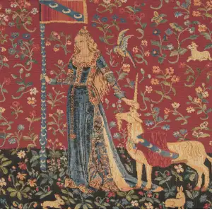 Medieval Touch Large Belgian Cushion Cover - 18 in. x 18 in. Cotton/Viscose/Polyester by Charlotte Home Furnishings Inc