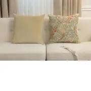 Golden Lily Light William Morris Belgian Sofa Pillow Cover | Close Up 5