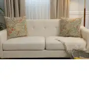 Golden Lily Light William Morris Belgian Sofa Pillow Cover | Close Up 5