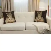 Chat Josephine Belgian Sofa Pillow Cover | Close Up 5