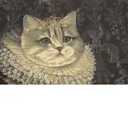 Cat With Crown C Belgian Sofa Pillow Cover | Close Up 3