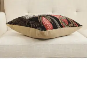 Cat With Crown C Belgian Cushion Cover - 18 in. x 18 in. Cotton by Charlotte Home Furnishings Inc