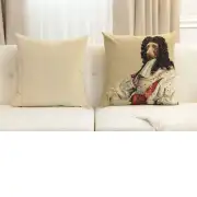 Chien Louis XIV Belgian Cushion Cover - 18 in. x 18 in. Cotton by Charlotte Home Furnishings Inc | Close Up 5
