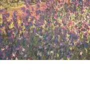 Monet Ali Iris Garden Belgian Tapestry Wall Hanging - 29 in. x 27 in. cotton/wool/viscose by Claude Monet | Close Up 1