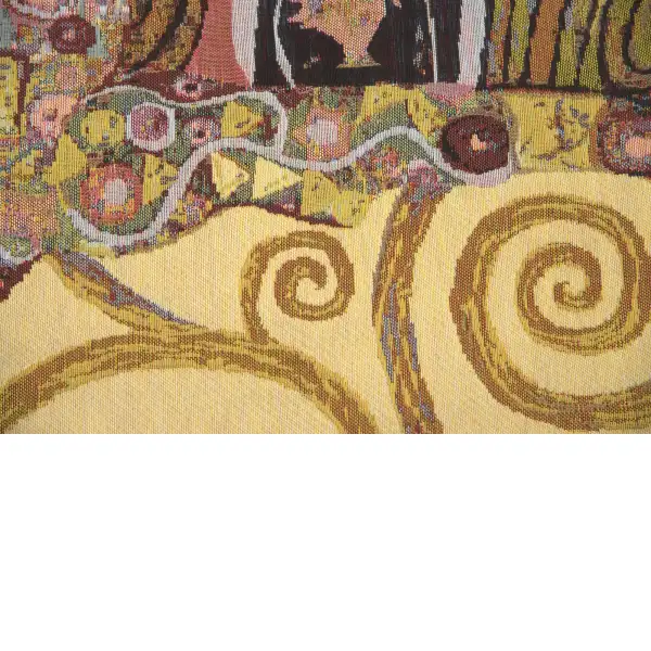 Klimt's Accomplissement Belgian Throw | Close Up 2