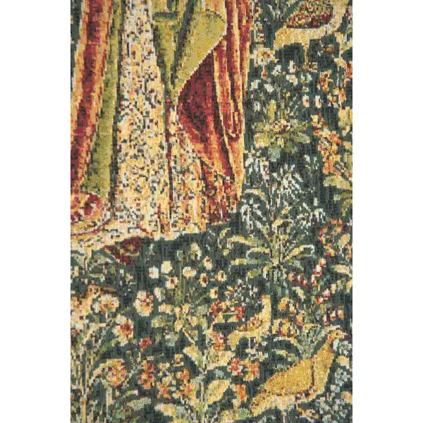 Promenade I Left Panel Light Belgian Tapestry Wall Hanging | Close Up 2