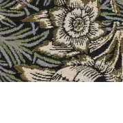 Tulips and Willows Belgian Couch Pillow | Close Up 3