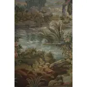 Old Mill Gold Vertical Italian Wall Tapestry | Close Up 2