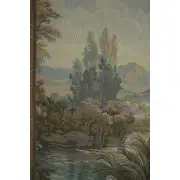 Old Mill Gold Vertical Italian Wall Tapestry | Close Up 4