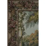 Como Garden with Trellis Border Italian Wall Tapestry | Close Up 1