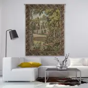 Como Garden with Trellis Border Italian Wall Tapestry | Life Style 1