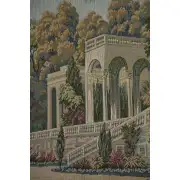Como Garden with Acanthe Borderrder Italian Wall Tapestry | Close Up 2