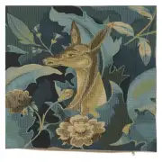 Forest With Deer Belgian Cushion Cover - 18 in. x 18 in. Cotton by Charlotte Home Furnishings | Close Up 1