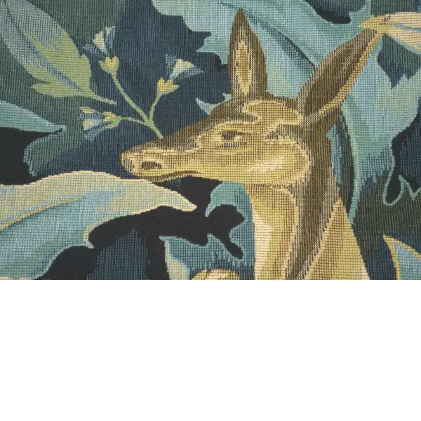 Forest With Deer Belgian Cushion Cover - 18 in. x 18 in. Cotton by Charlotte Home Furnishings | Close Up 2