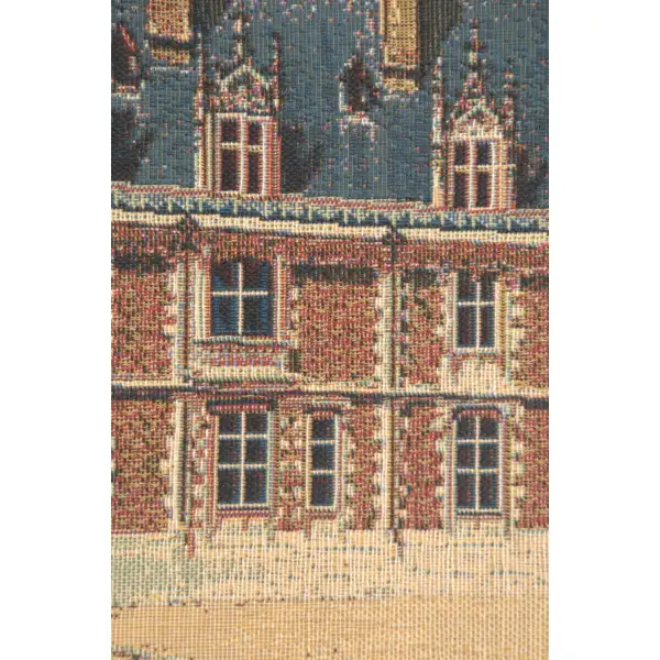 Castle Blois Belgian Tapestry Wall Hanging | Close Up 1