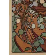 Mucha Topaze Belgian Tapestry Wall Hanging - 18 in. x 44 in. Cotton/Polyester by Alphonse Mucha | Close Up 1