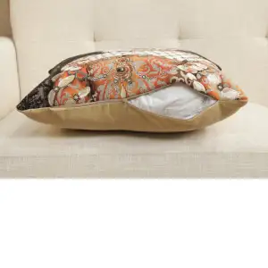 Ginger Cat Sisi Belgian Cushion Cover - 18 in. x 18 in. Cotton by Charlotte Home Furnishings Inc