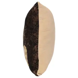 Grey Cat Sisi Belgian Cushion Cover - 18 in. x 18 in. Cotton by Charlotte Home Furnishings Inc