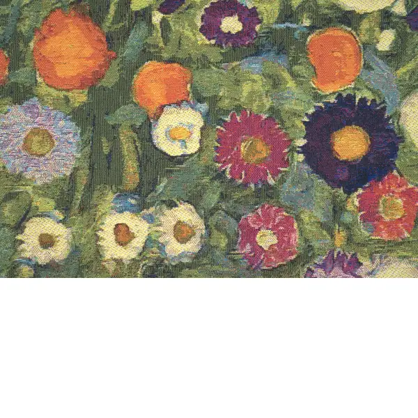 Flower Garden III Klimt Belgian Cushion Cover - 18 in. x 18 in. cotton/wool/viscose by Gustav Klimt | Close Up 3