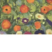 Flower Garden III Klimt Belgian Cushion Cover - 18 in. x 18 in. cotton/wool/viscose by Gustav Klimt | Close Up 4