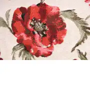 Coquelicots Belgian Cushion Cover | Close Up 2