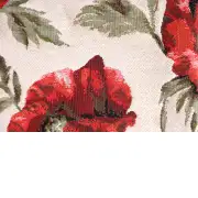 Coquelicots Belgian Cushion Cover | Close Up 3