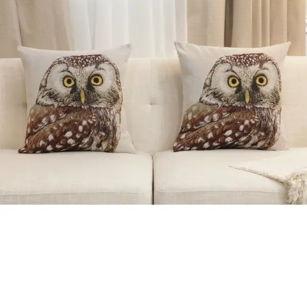 Superb Owl Cushion Cover | Close Up 5