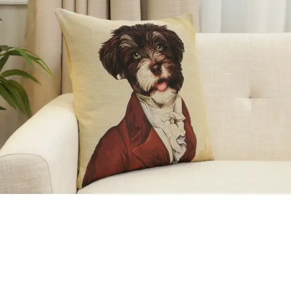General Yorkie Cushion Cover | Close Up 1