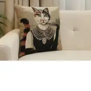 Denise Cat Cushion Cover | Close Up 1