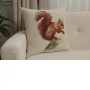 Red Squirrel Cushion Cover | Close Up 1