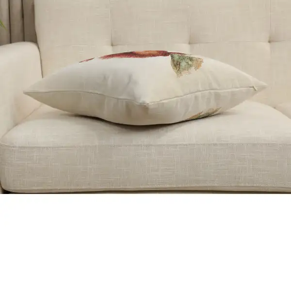 Red Squirrel Cushion Cover - 18 in. x 18 in. Cotton/Polyester/Acrylic by Charlotte Home Furnishings Inc | Close Up 3