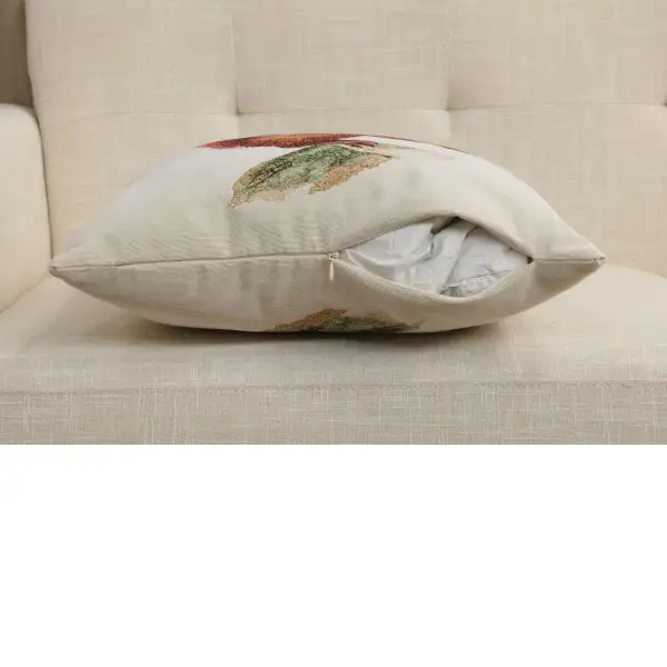 Red Squirrel Cushion Cover - 18 in. x 18 in. Cotton/Polyester/Acrylic by Charlotte Home Furnishings Inc | Close Up 4
