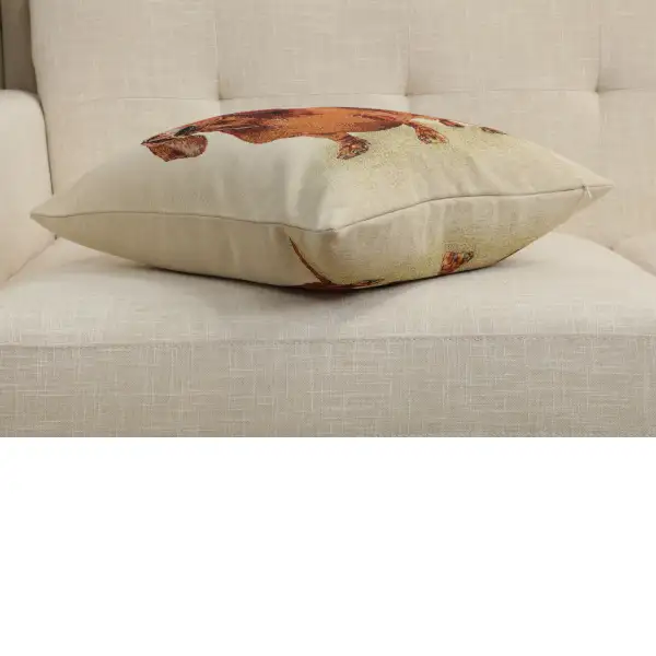 Pickles The Dog Cushion Cover - 18 in. x 18 in. Cotton/Polyester/Acrylic by Charlotte Home Furnishings Inc | Close Up 3