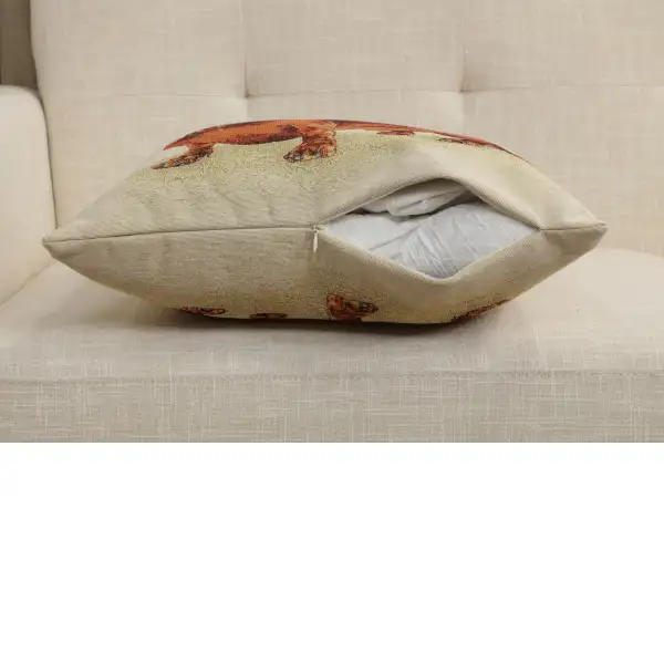 Pickles The Dog Cushion Cover - 18 in. x 18 in. Cotton/Polyester/Acrylic by Charlotte Home Furnishings Inc | Close Up 4