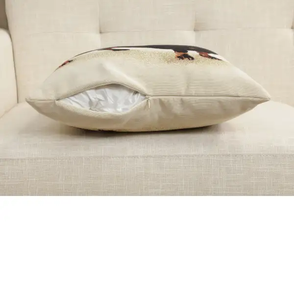 Pickles The Dachschund Cushion Cover - 18 in. x 18 in. Cotton/Polyester/Acrylic by Charlotte Home Furnishings Inc | Close Up 4